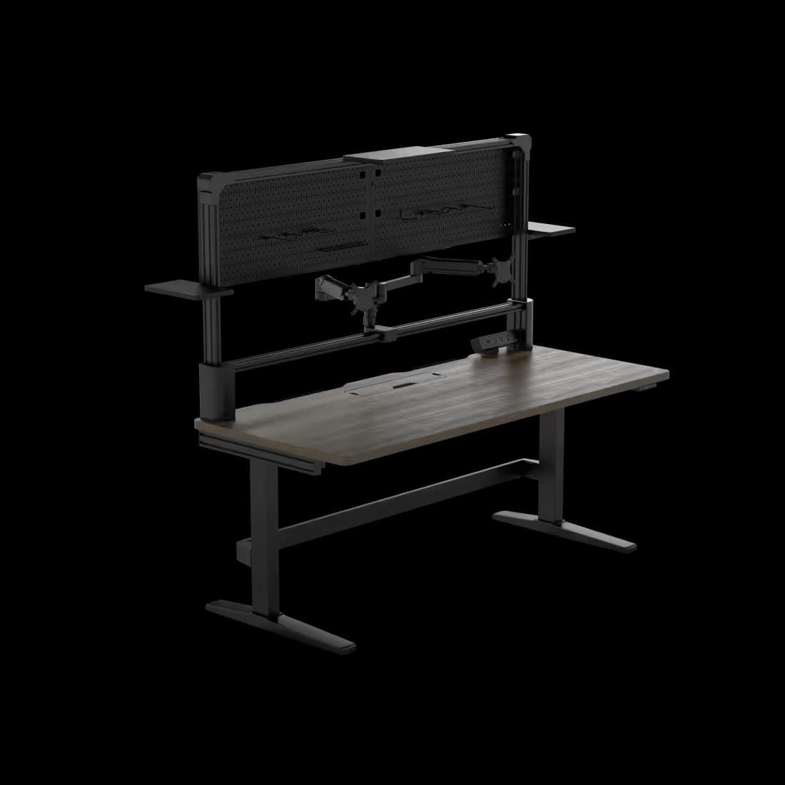 CORSAIR Platform:6 Creator Edition Desk - Wood, Dark Walnut Stain image