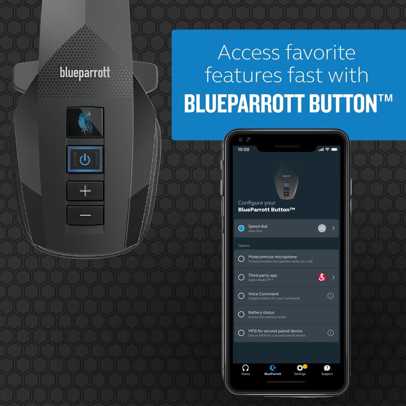 BlueParrott B350-XT Wireless Bluetooth Mono Headset image