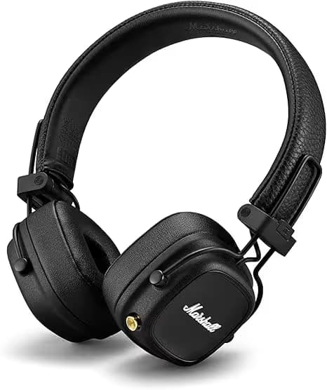 Marshall Major IV Wireless On-Ear Bluetooth Headphones - Black main image
