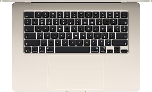 Apple MacBook Air 15-inch, M5, Starlight, 16GB memory, 512GB storage image