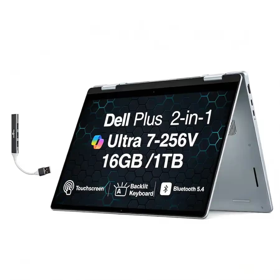 Dell 16 Plus 2-in-1 Laptop - Ice Blue image