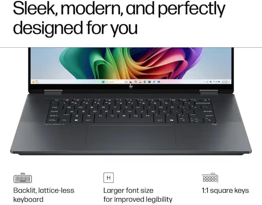 HP OmniBook X Flip 16-as0023dx 16-inch 2-in-1 Laptop - Core Ultra 7 256V - 16GB/1TB - Eclipse Gray image