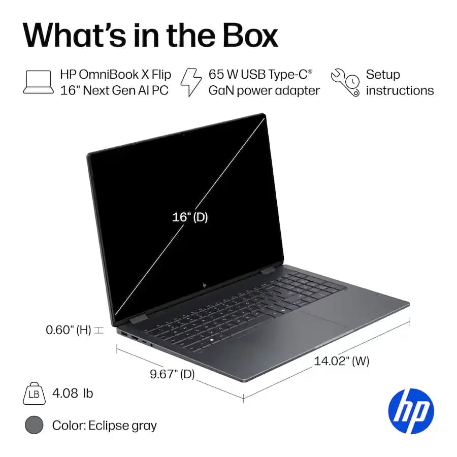 HP OmniBook X Flip 16-inch 2-in-1 Laptop image