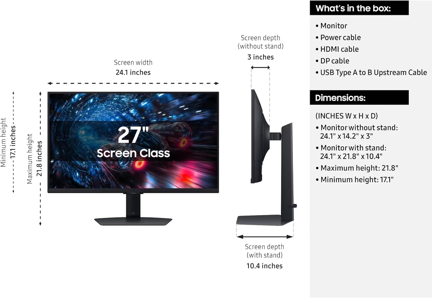 Samsung 27-inch Odyssey G70F 4K Dual Mode IPS Gaming Monitor - LS27FG706ENXZA image