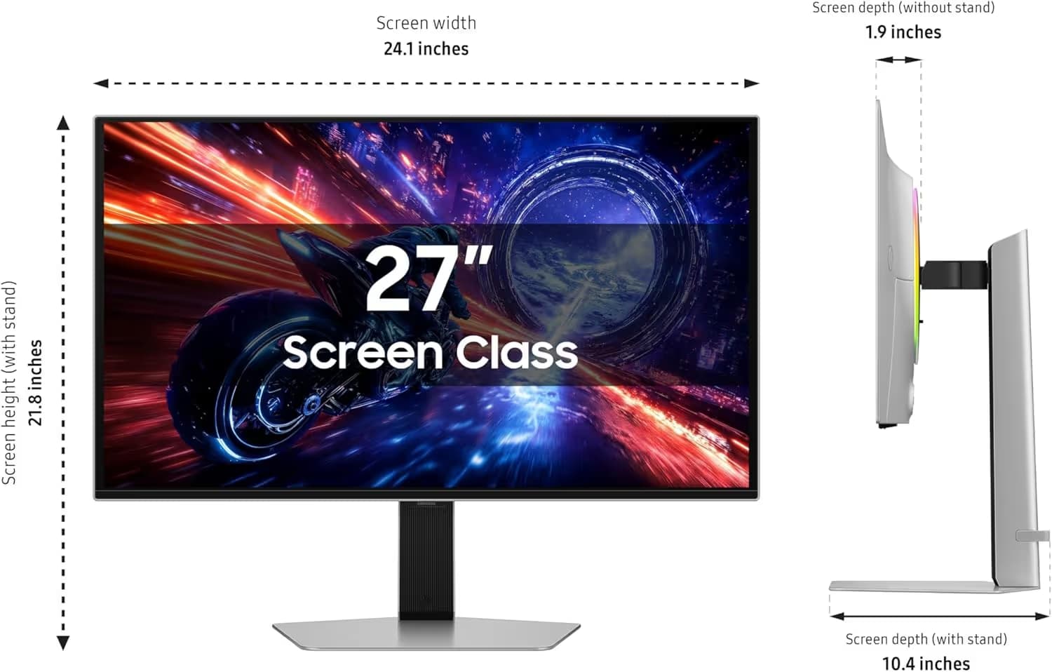 Samsung 27-inch Odyssey OLED G6 G60SF QHD 500Hz Gaming Monitor (LS27FG602SNXZA) image