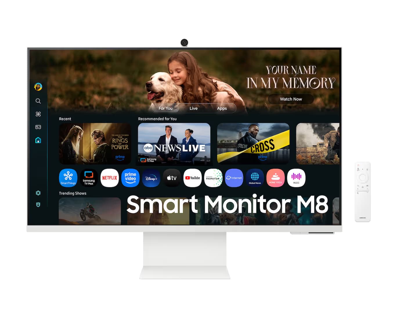 Samsung M8 M80F 32-inch Smart AI Monitor 4K UHD - White main image