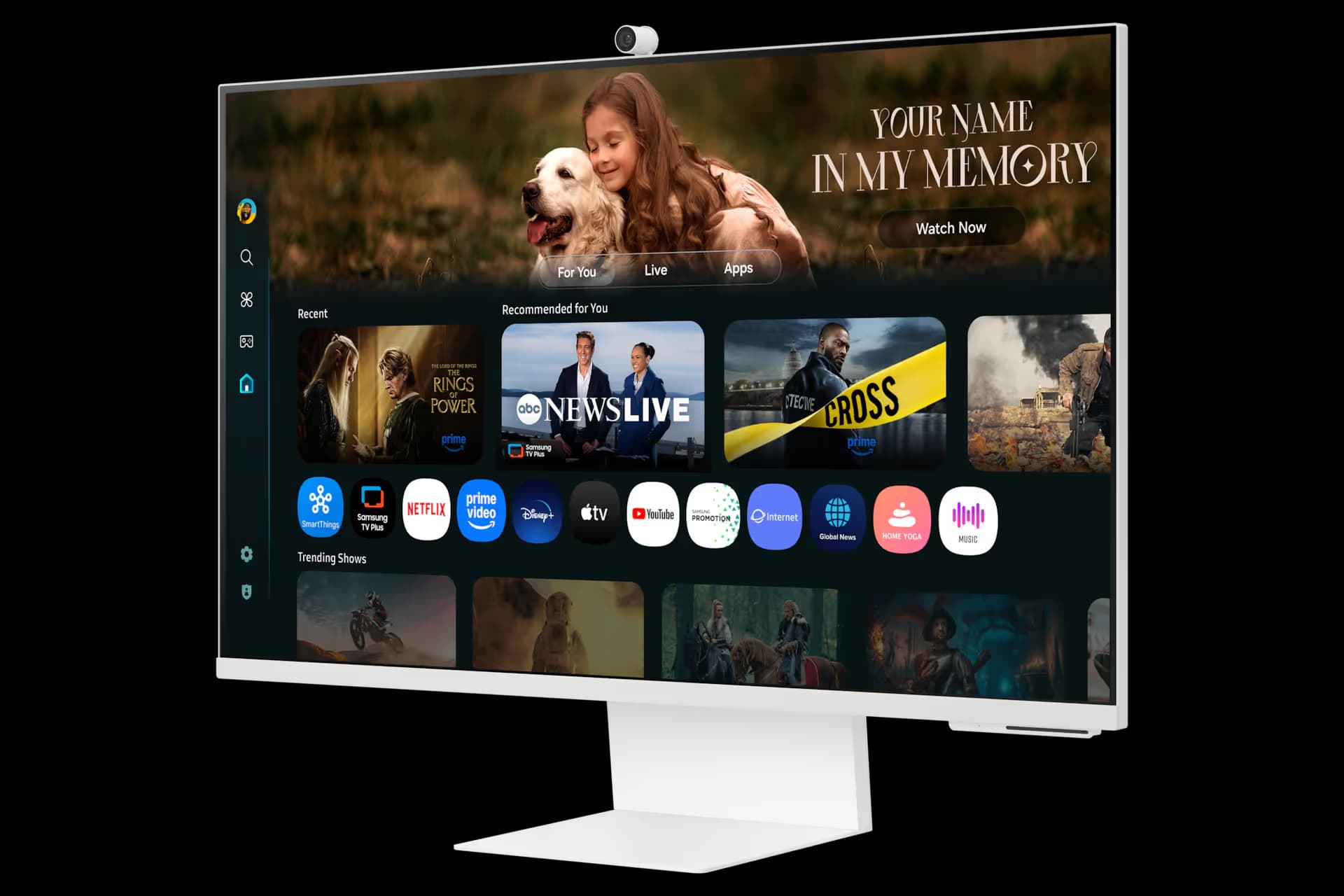 Samsung M8 M80F 32 inch Smart AI Monitor 4K in White image