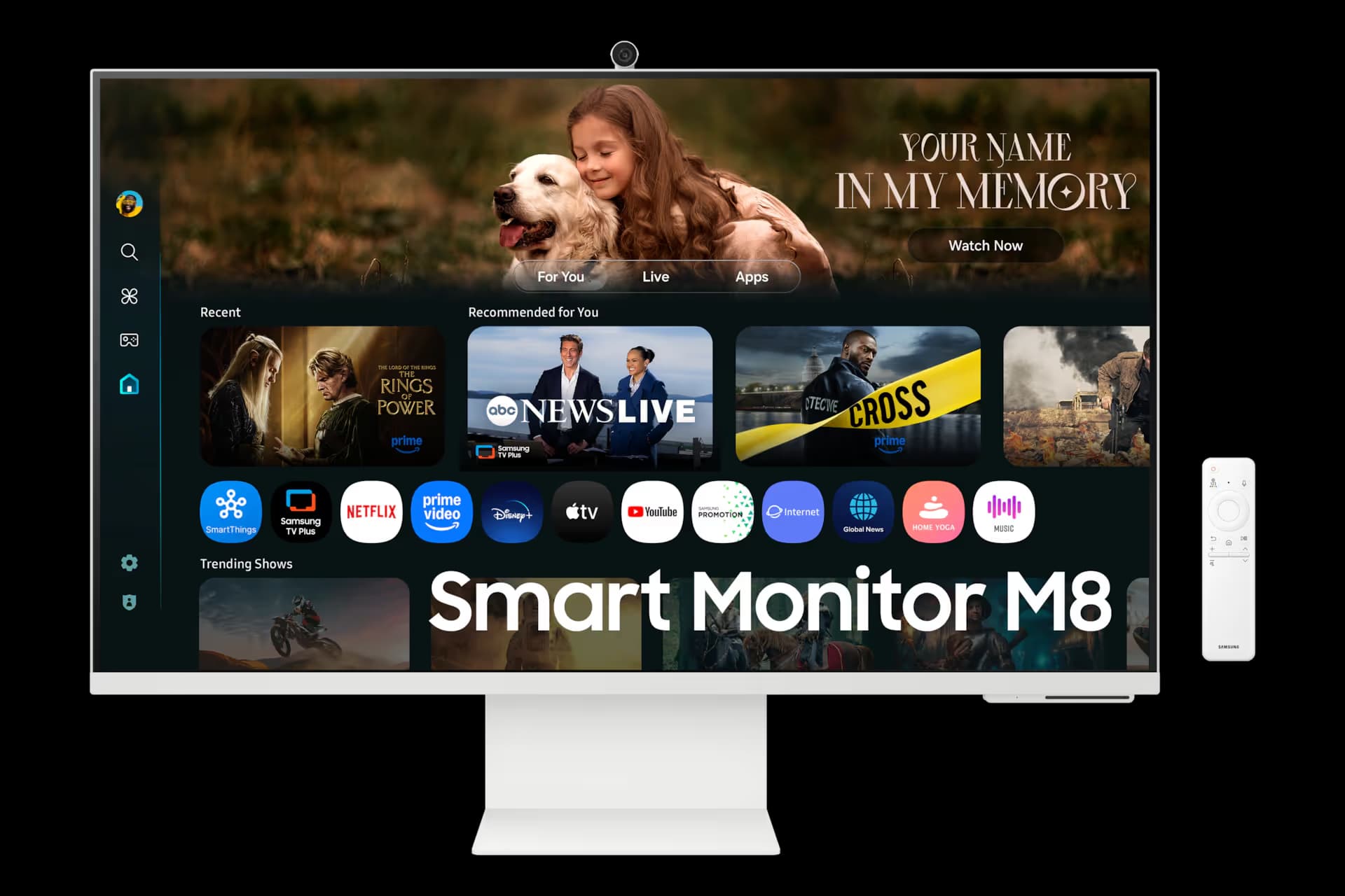Samsung M8 M80F 32 inch Smart AI Monitor 4K in White image