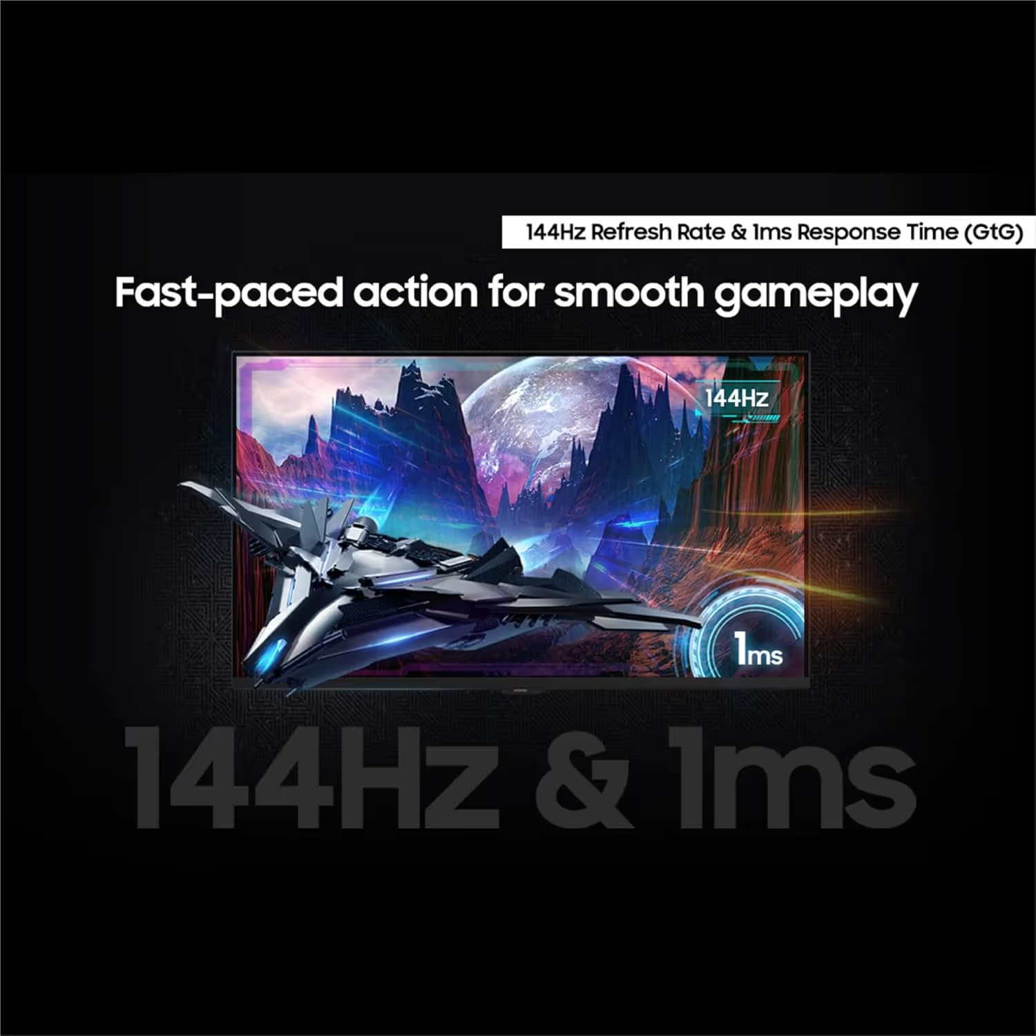 Samsung Odyssey G7 G70D 32-inch 4K UHD 144Hz Smart Gaming Monitor LS32DG702ENXZA image