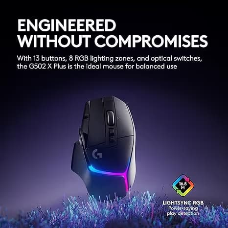 Logitech G502 X Plus Wireless RGB Gaming Mouse image