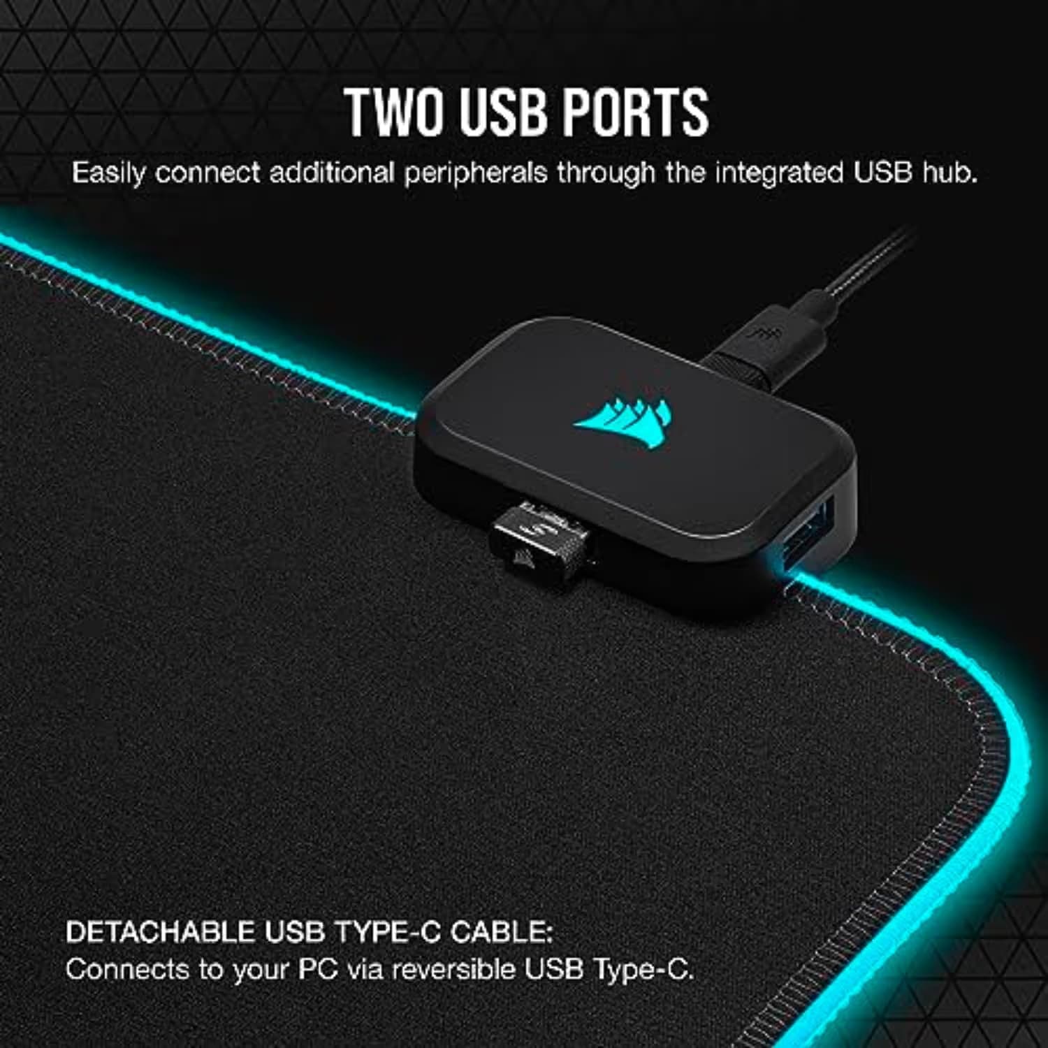 CORSAIR MM700 RGB Extended 3XL Cloth Gaming Mouse Pad / Desk Mat image