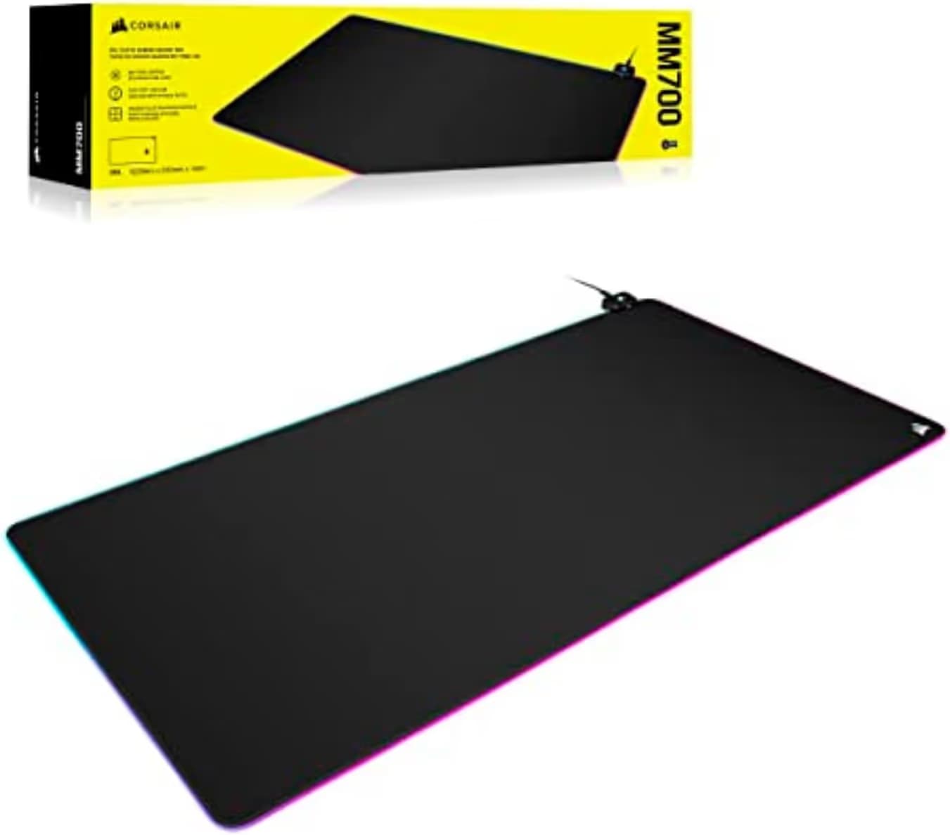 CORSAIR MM700 RGB Extended 3XL Cloth Gaming Mouse Pad / Desk Mat image