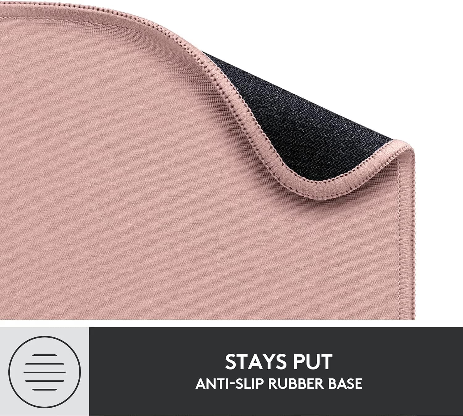 Logitech Mouse Pad Studio Series with Spill-Resistant Surface (Medium) - Darker Rose image