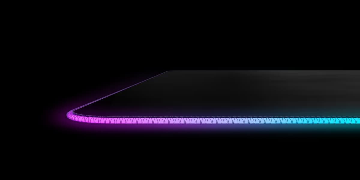 SteelSeries QcK Prism Cloth XL RGB Gaming Mouse Pad - Black image