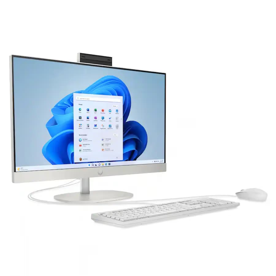 HP 23.8-inch Full HD Touch-Screen All-in-One Desktop 24-cr0014 - i3-N300 - 8GB/512GB - Shell White image