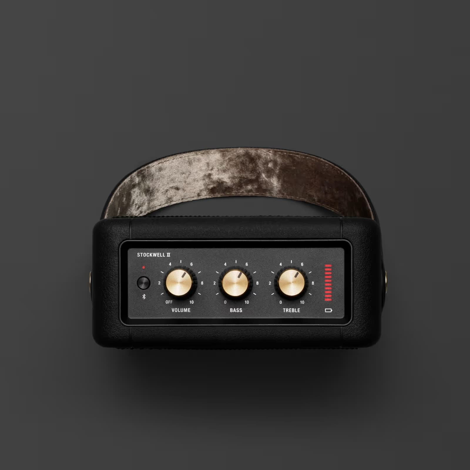 Marshall Stockwell II Portable Bluetooth Speaker, Black/Brass image