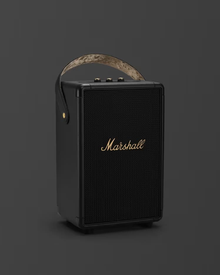Marshall Tufton Portable Wireless Bluetooth Speaker - Black/Brass image