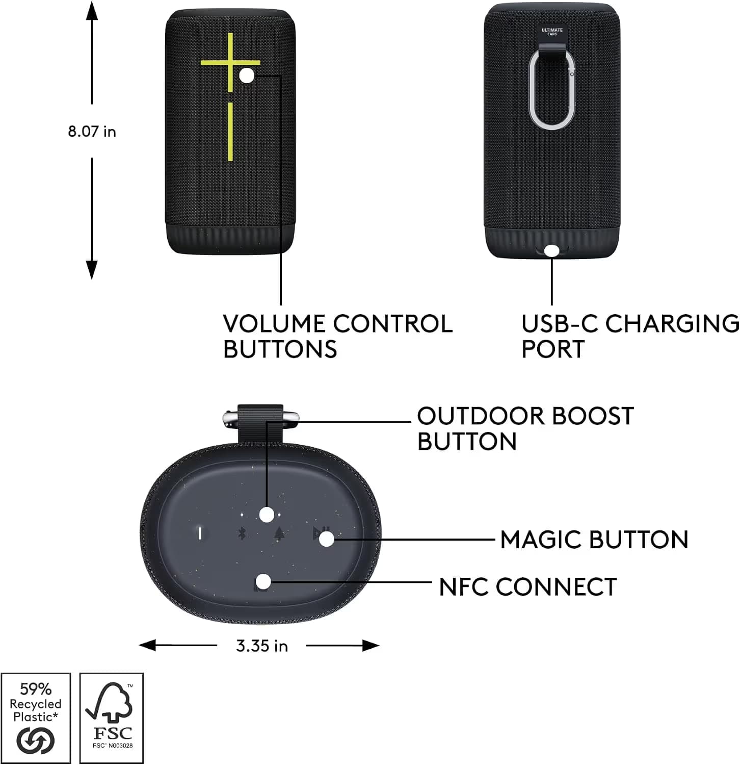 Ultimate Ears EVERBOOM Portable Bluetooth Speaker image