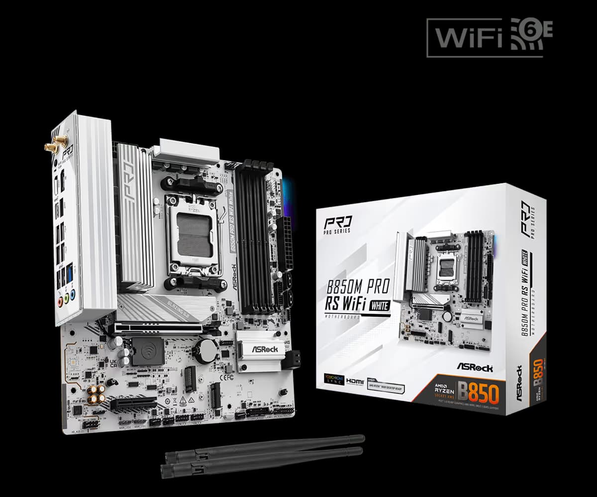 AsRock B850M Pro RS WiFi White main image
