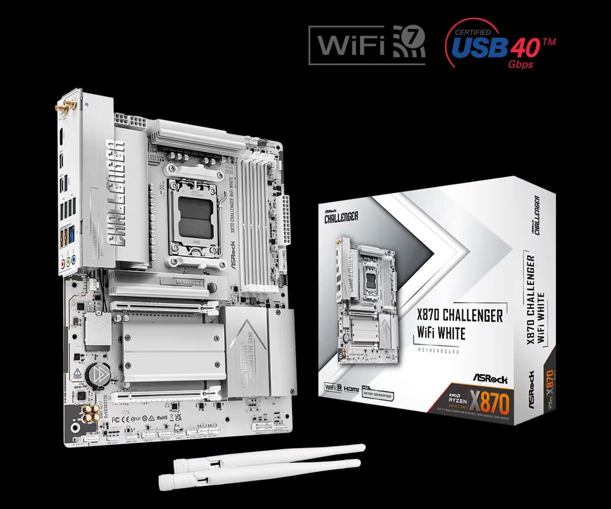 AsRock X870 Challenger WIFI White main image