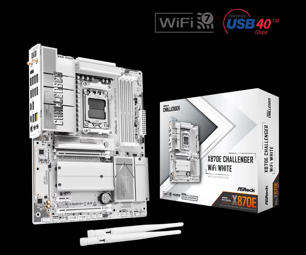 AsRock X870E Challenger WIFI White main image
