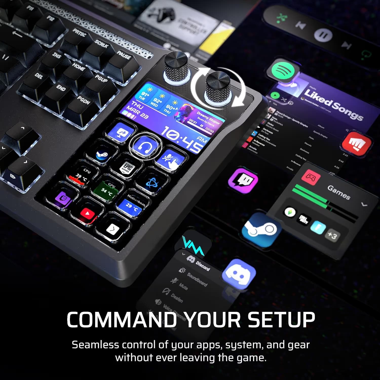 CORSAIR GALLEON 100 SD Stream Deck-Integrated Mechanical Keyboard image