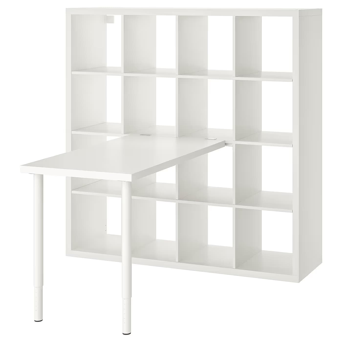 IKEA KALLAX / LINNMON Workstation 57 7/8x54 3/4x57 5/8 " image