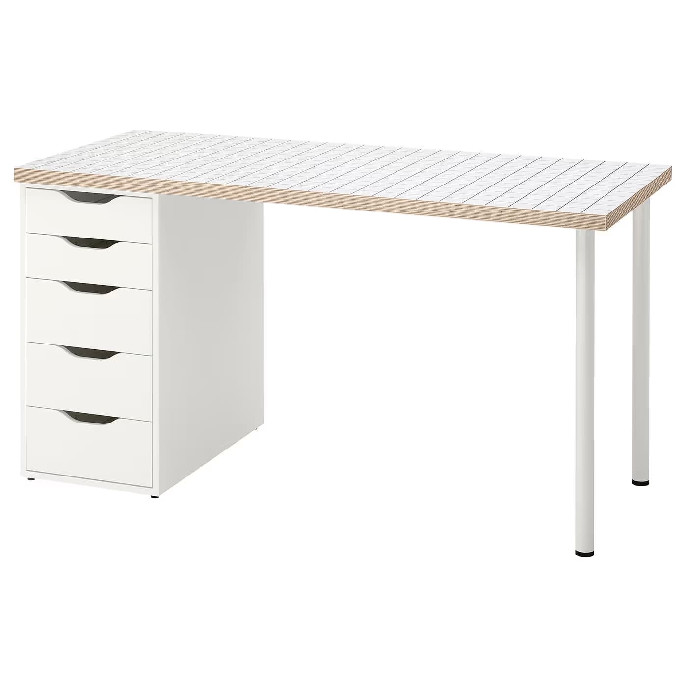 IKEA LAGKAPTEN / ALEX Desk 55 1/8x23 5/8 " image