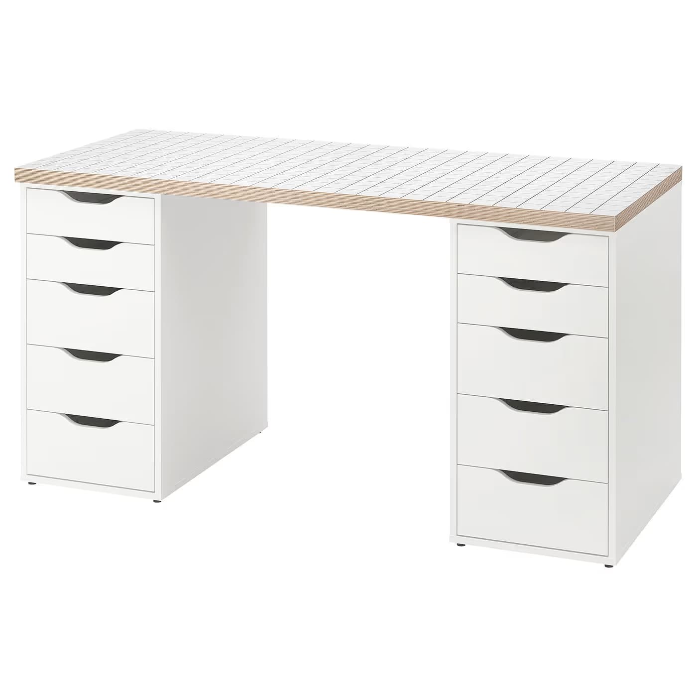 IKEA LAGKAPTEN / ALEX Desk 55 1/8x23 5/8 " image