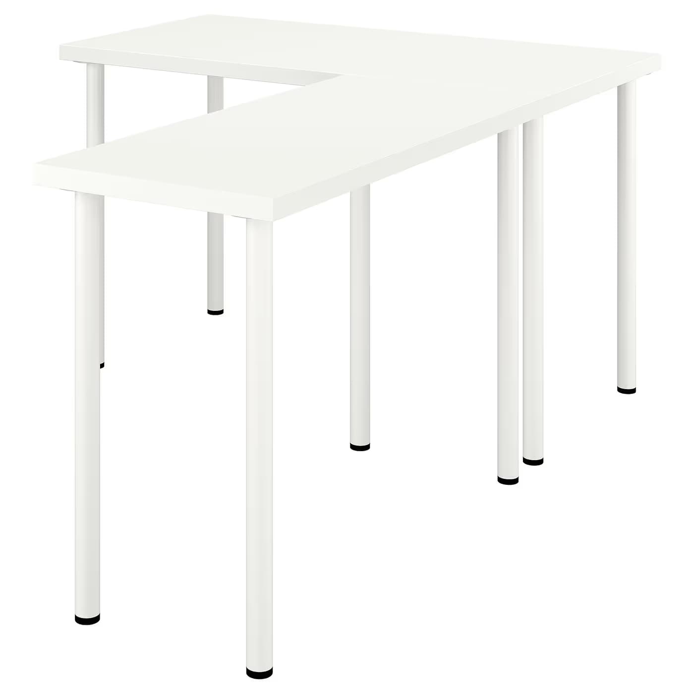 IKEA LAGKAPTEN / LINNMON L-shaped desk 47 1/4x63 " main image