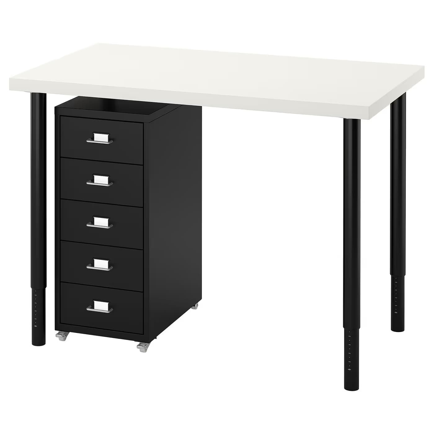 IKEA LINNMON/OLOV / HELMER Desk and storage combination main image