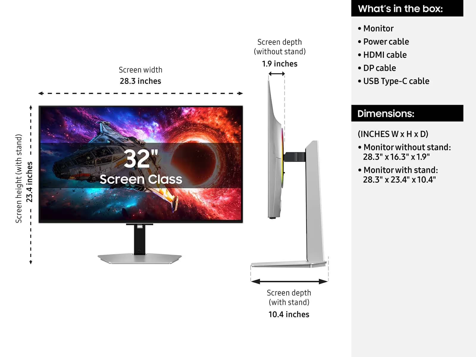 Samsung 32 Inch Odyssey OLED G8 G80SH 4K Gaming Monitor image