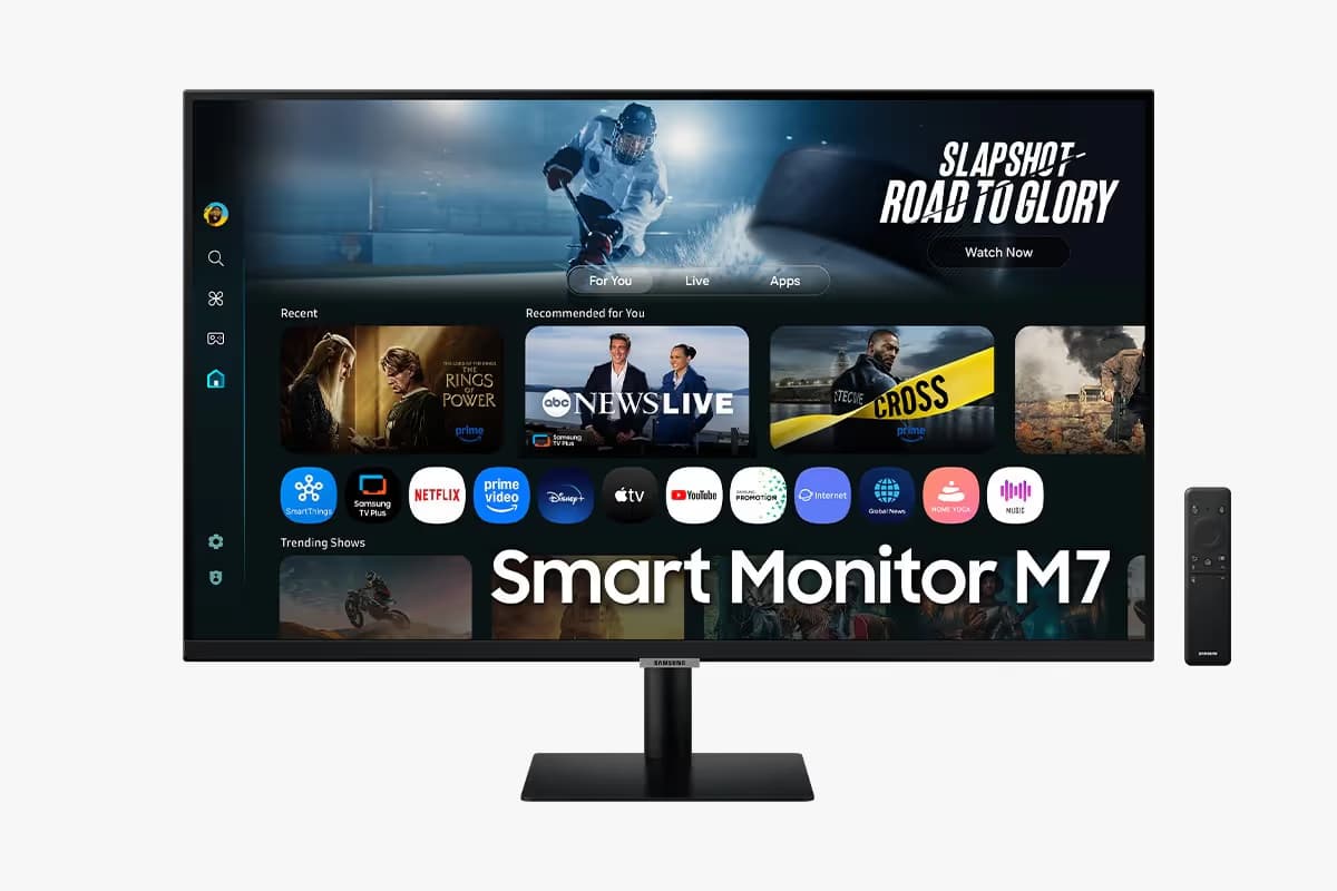 Samsung M7 M70F 32" 4K UHD Smart AI Monitor in Black image