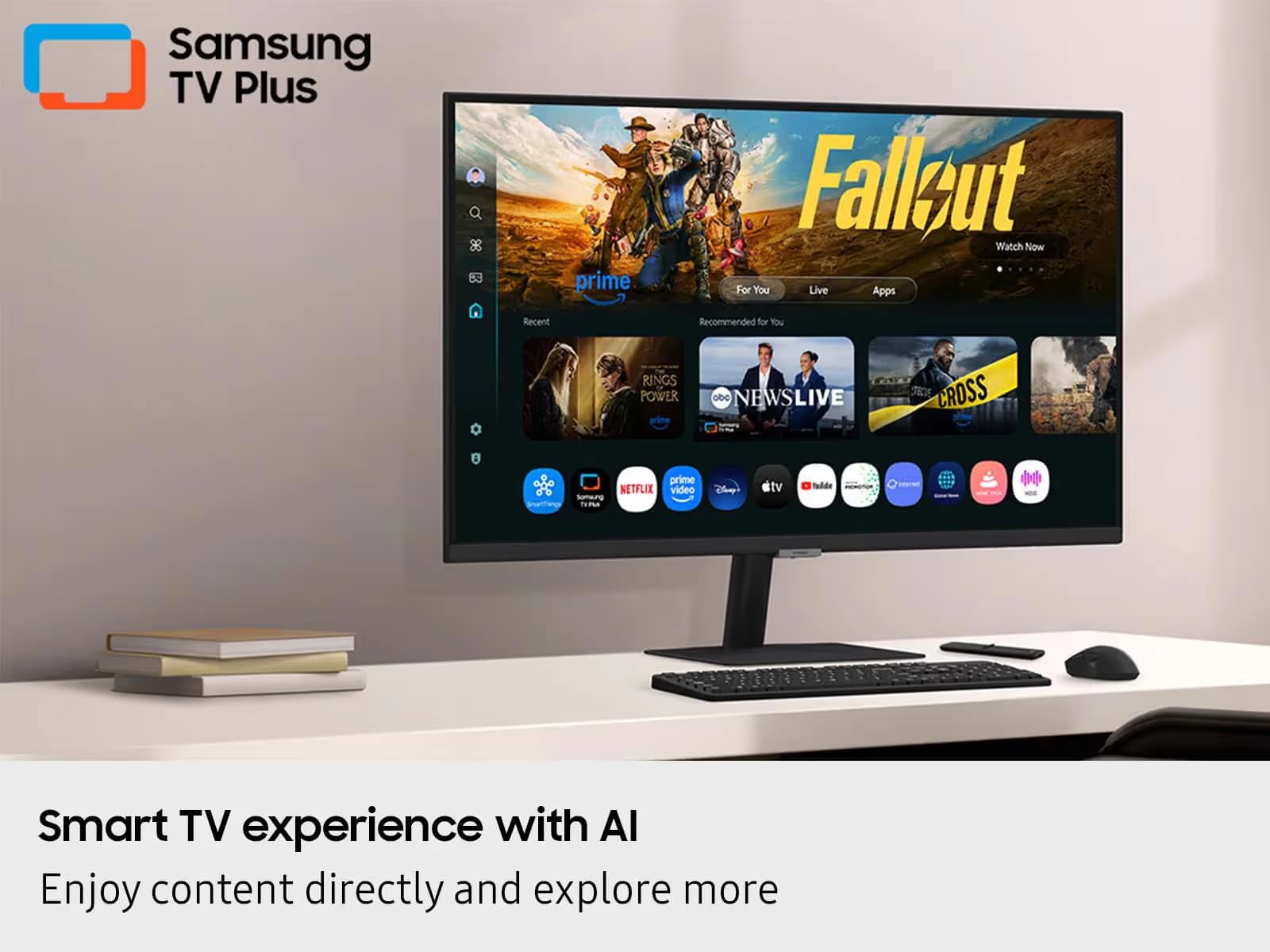 Samsung M7 M70F 32" 4K UHD Smart AI Monitor in Black image