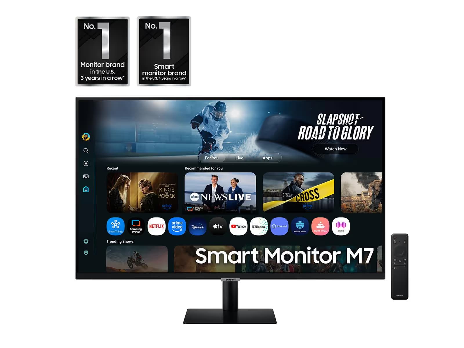 Samsung M7 M70F 32" 4K UHD Smart AI Monitor in Black image