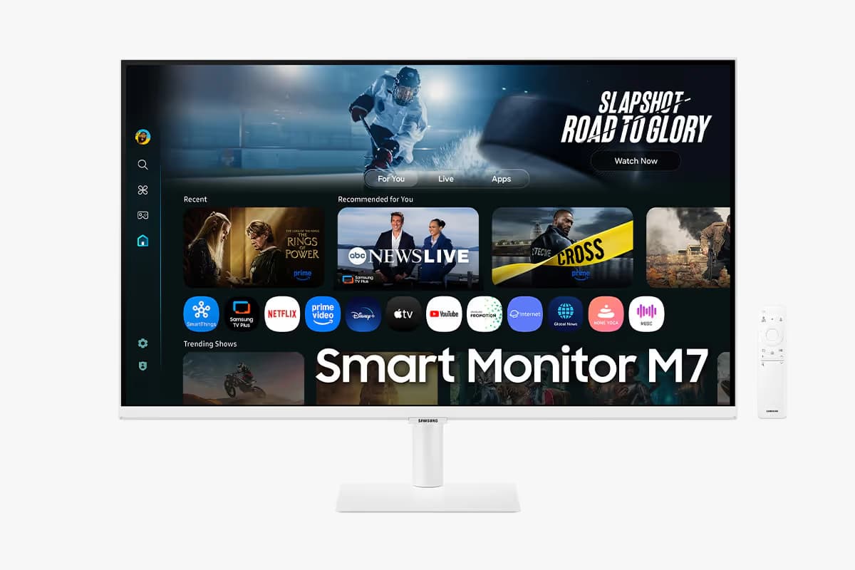 Samsung M7 M70F 32" 4K UHD Smart AI Monitor in White image