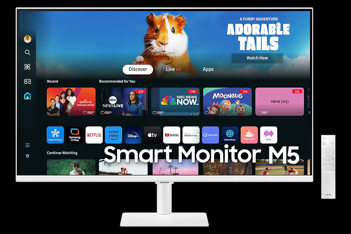 Samsung Smart Monitor M5 | 27 inch M50D in White main image