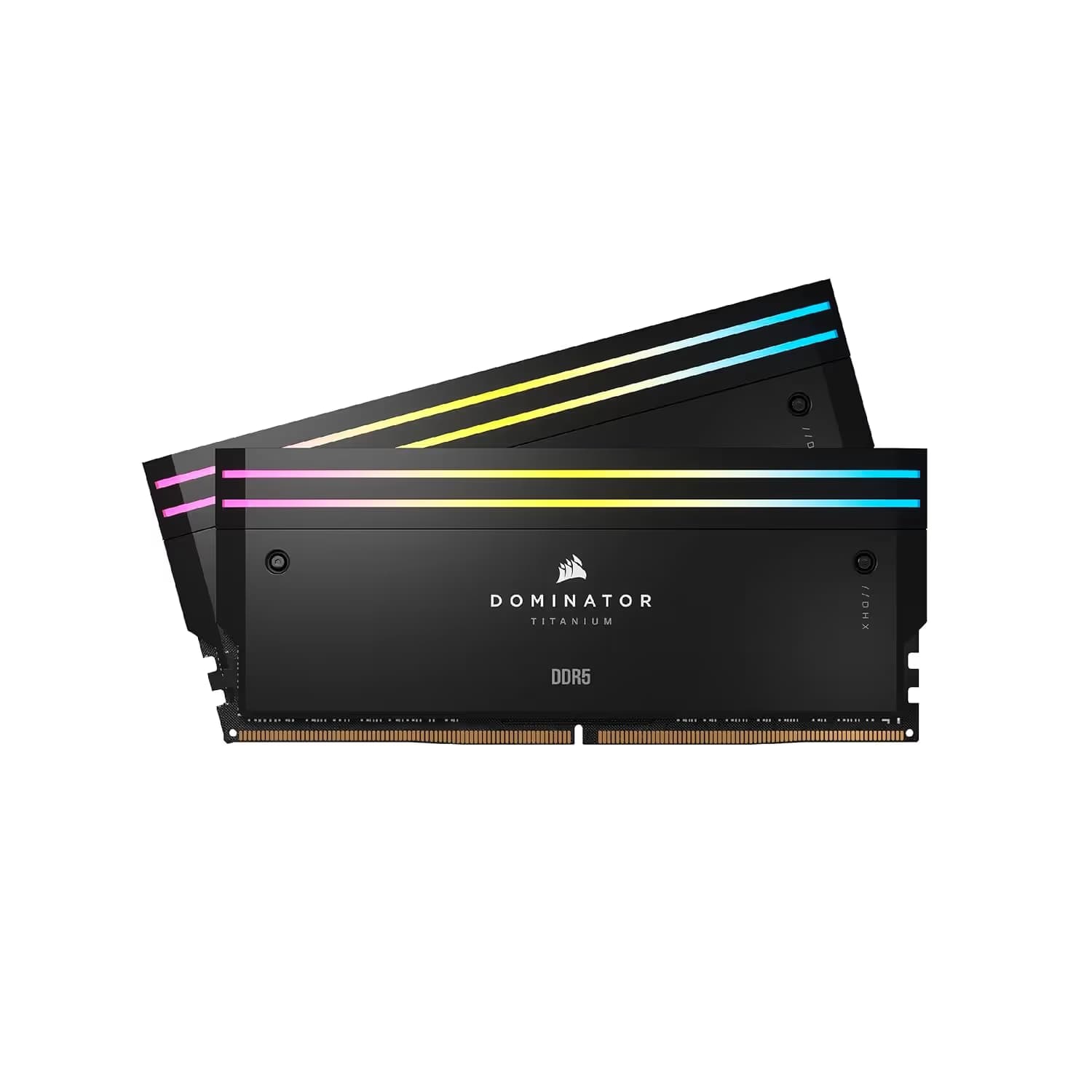 Corsair DOMINATOR TITANIUM RGB 48GB (2x24GB) DDR5 DRAM 8000MT/s CL38 Intel XMP Memory Kit — Black image