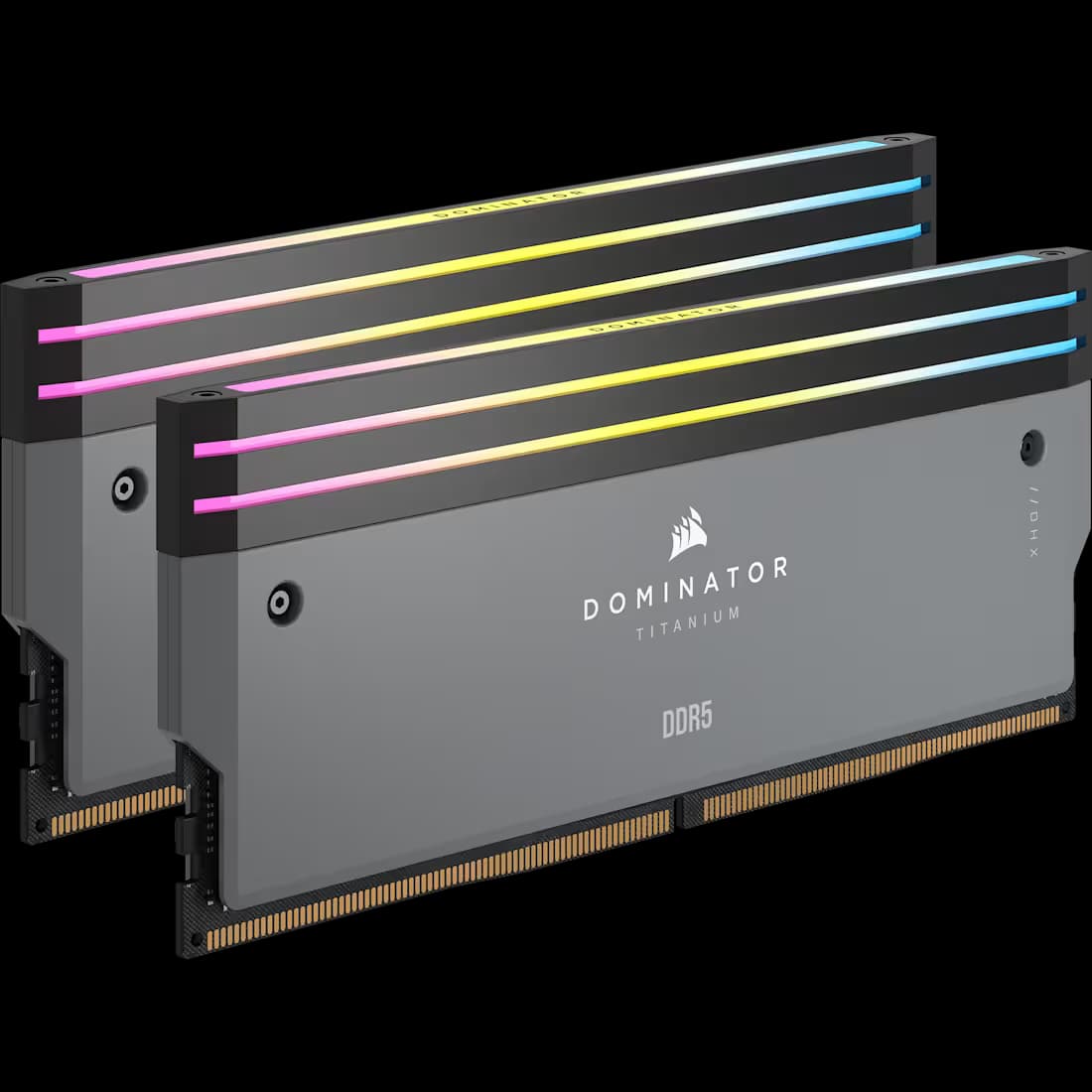 Corsair DOMINATOR TITANIUM RGB 96GB (2x48GB) DDR5 DRAM 6000MT/s CL30 AMD EXPO & Intel XMP Memory Kit — Grey image