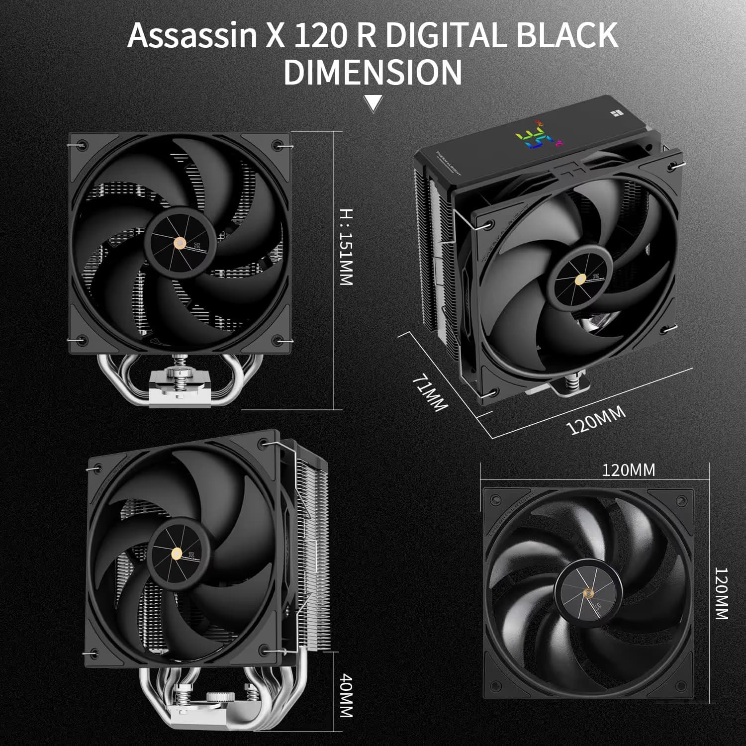 Thermalright Assassin X 120 R Digital Black image