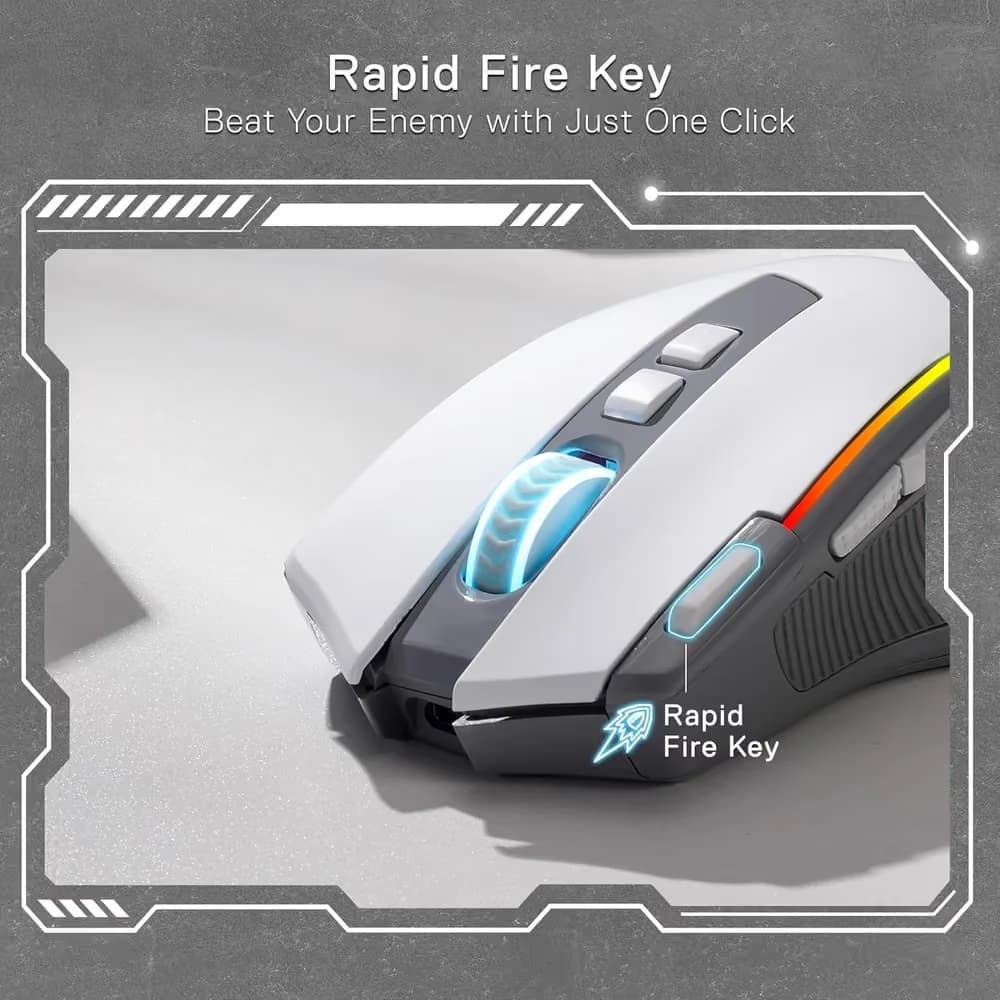 Redragon M612 Predator Pro White/Grey image