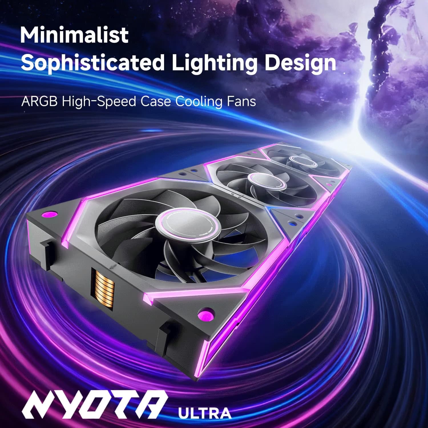 AsiaHorse Nyota Ultra 120mm Black Reverse 3-pack image