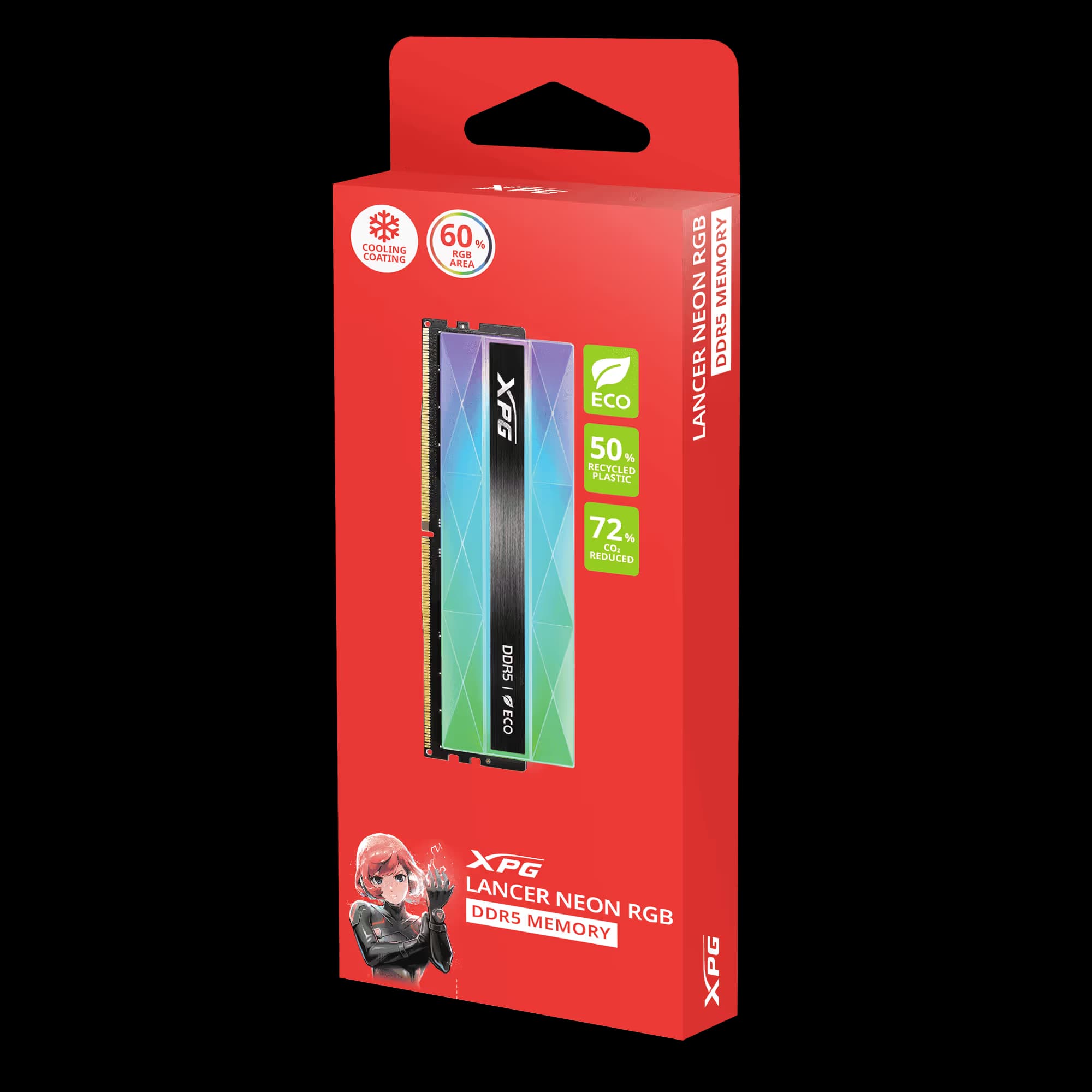 ADATA XPG LANCER NEON RGB DDR5-6000 16 (1x16GB) CL30 Silver Grey image