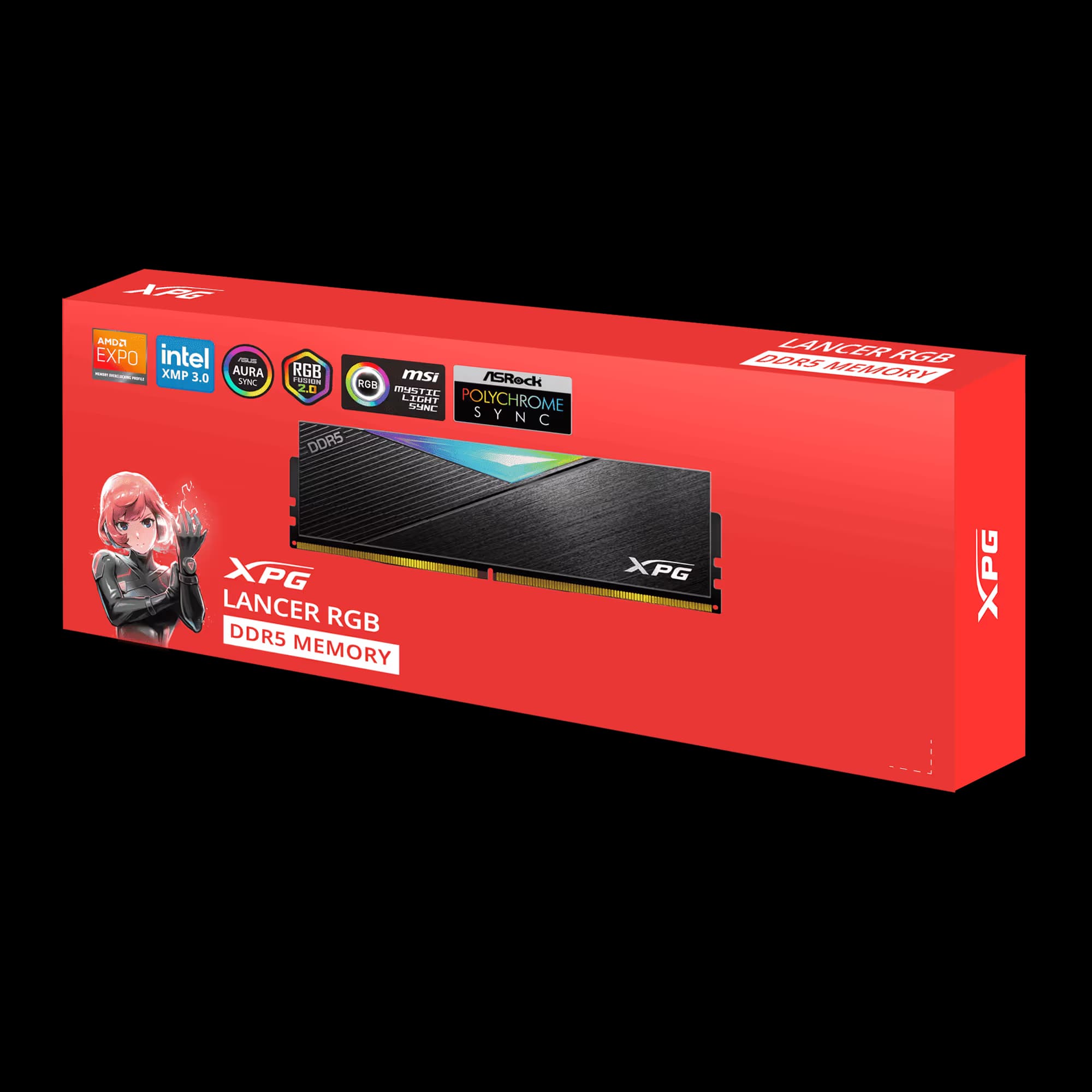 ADATA XPG LANCER RGB DDR5-6000 32 (2x16GB) CL30 Black image