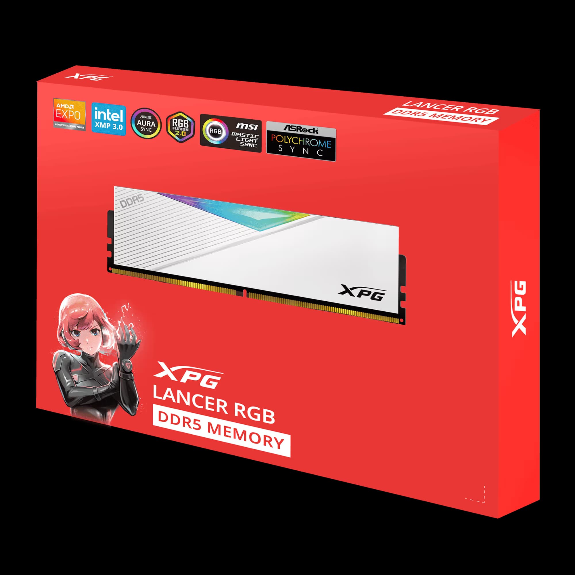 ADATA XPG LANCER RGB DDR5-6000 32 (2x16GB) CL30 White image