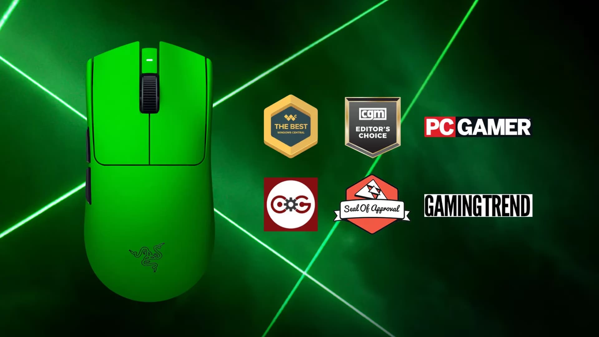 Razer DeathAdder V4 Pro - Esports Green Edition image
