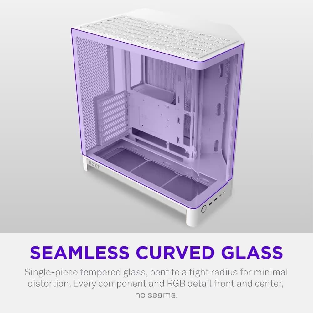 NZXT H6 (2026) ATX Mid Tower White Tempered Glass image