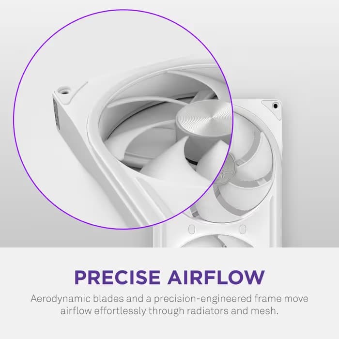 NZXT F140U 140mm Ultra RGB Fan White image