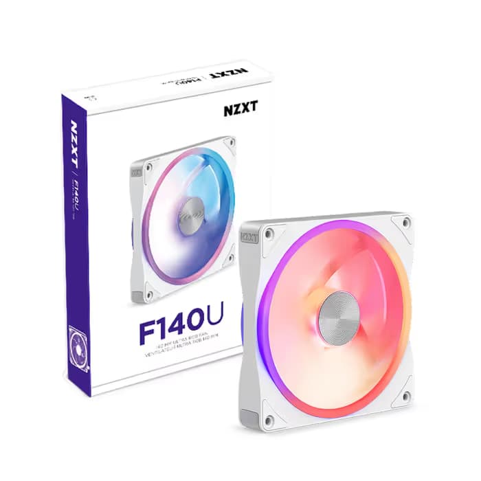 NZXT F140U 140mm Ultra RGB Fan White image