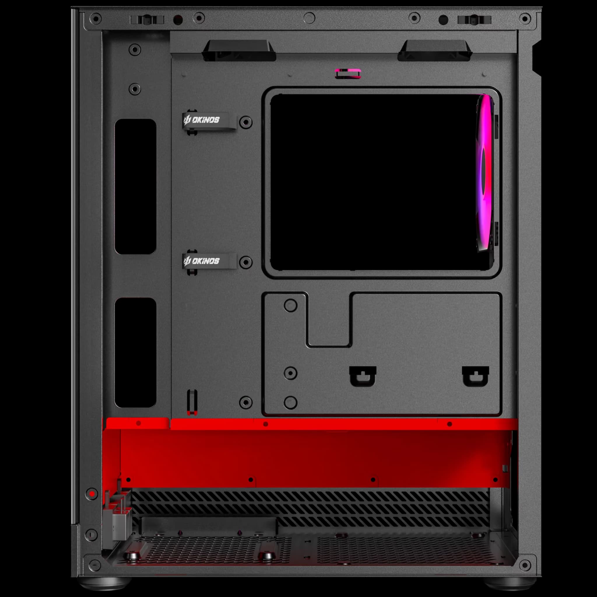 Okinos Aqua UNO Micro ATX Mini Tower Scarlet image